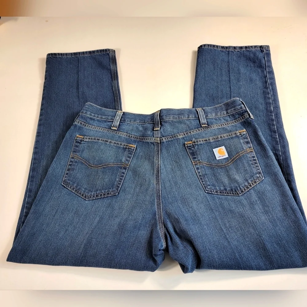 Carhartt DENIM RELAXED FIT WORK JEANS 39x31 EUC (no sz tag)
